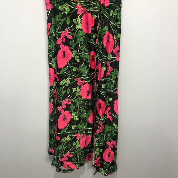 Anthropologie Maeve Floral Ruched Midi Dress Multicolor Size US 6 - Picture 6 of 12